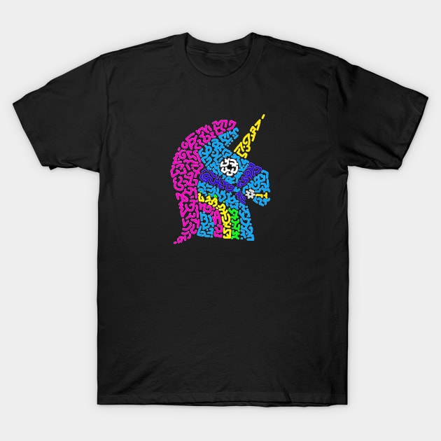 Unicorn Pickaxe T-Shirt by Karotene